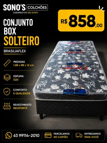 Conjunto box solteiro espuma D20