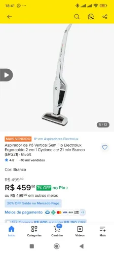 Aspirador de pó portátil