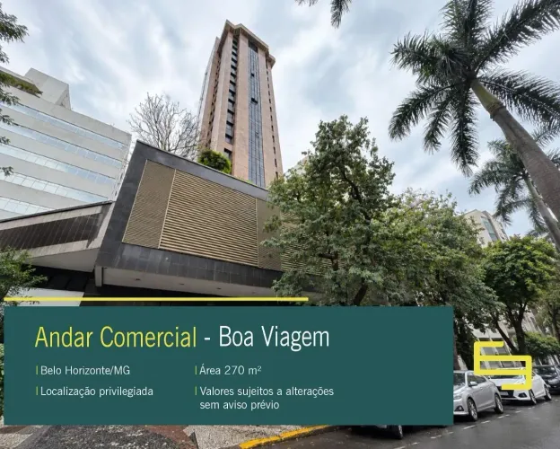 Andar Comercial para alugar no bairro Boa Viagem em Belo Horizonte/MG.