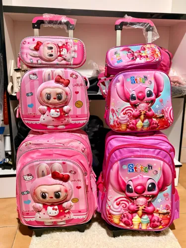 Kit Mochila 3D De Rodinha