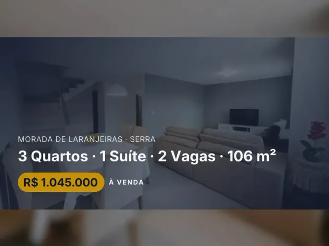Venha conhecer esta linda casa com suíte em Morada de Laranjeiras!