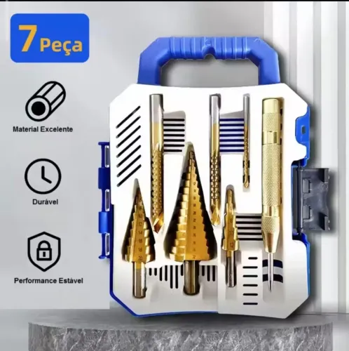 Brocas Escalonadora 7 Peças