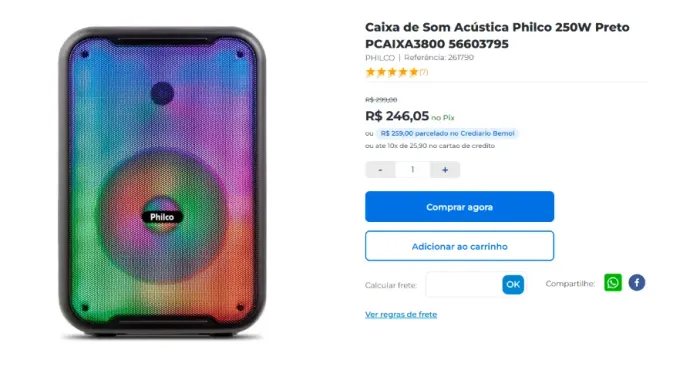 caixa de som