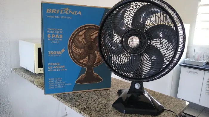 Anúncio:Ventilador Britânia Turbo 150W (110V) - Na Caixa! Apenas 20 dias de uso.