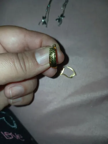 Par de brincos ouro 18k