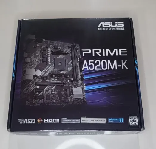 Placa-Mãe A520M-K Asus Prime Nova e Lacrada