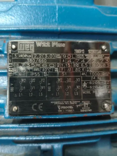 Motor WEG trifásico 3CV, 380/660V