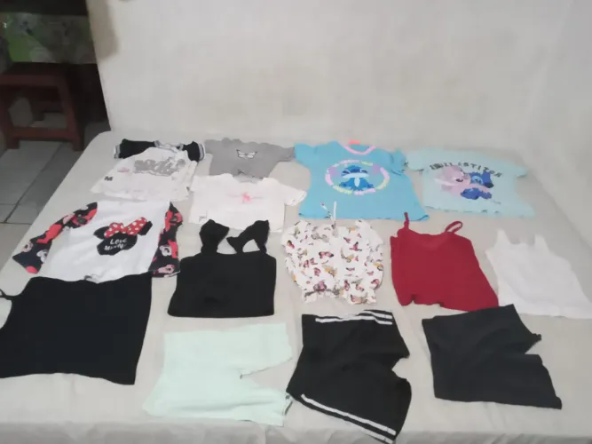 Lote de roupas menina