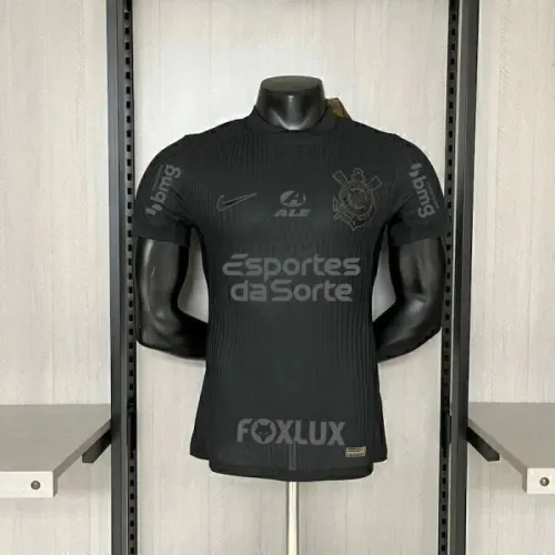 Camisa Corinthians all black modelo jogador 