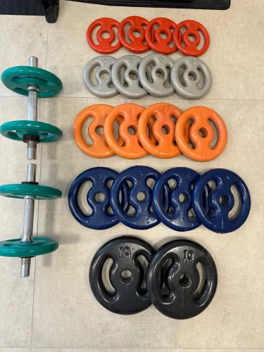 Anilhas de peso para musculação academia com suporte incluso 