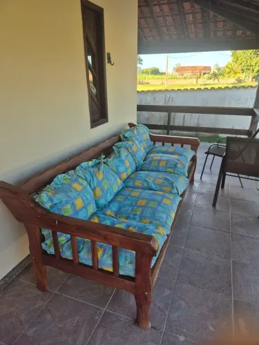 Sofa madeira 4 lugares 250x110cm