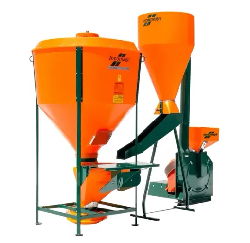Fábrica de Ração: Misturador 500kg + Triturador + 2 Motores - Incomagri - NF - Parcelo 12x