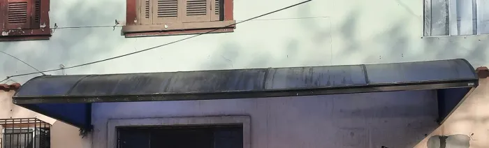 Toldo de alumínio e acrílico 5,0 de comprimento por 2,0 