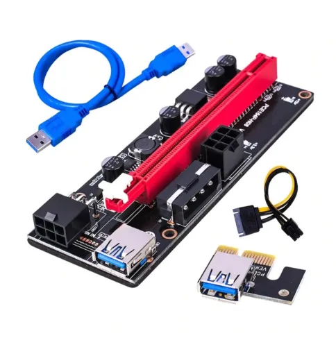 PLACA RISER NOVO PCI-E USB 3.0
