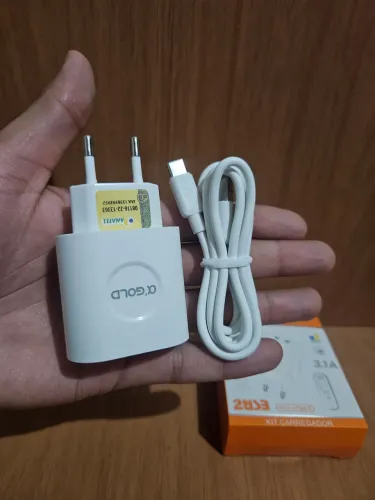 Kit fone+cabo a gold 3.1A