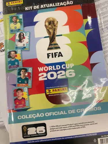 Kit atualização das figurinhas da copa do mundo 2026
