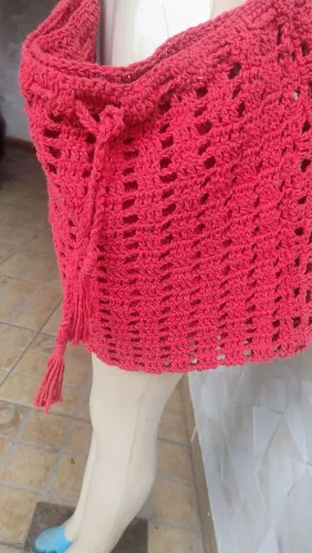 Bolsa crochê manual grande