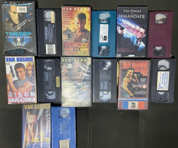 Lote fitas filmes VHS Van Damme