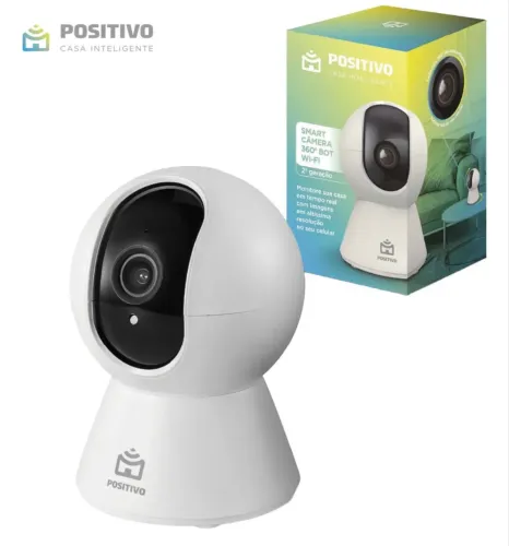 Smart Câmera Bot Wi-Fi 360° Positivo Casa Inteligente 2ª Geração