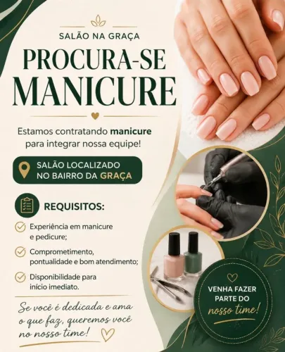 Contratando manicure