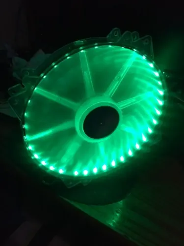 Ventoinha cooler master 200mm 12v COR VERDE