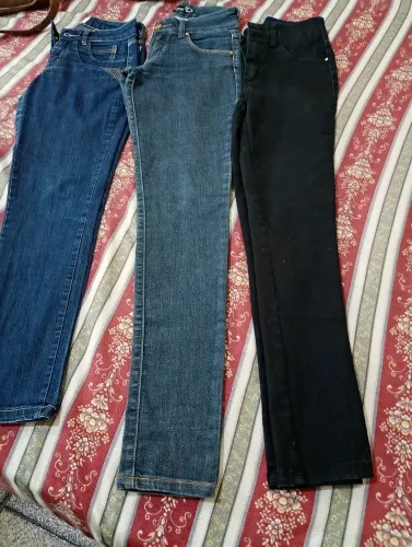 3 calças jeans tamanho 36 forma grande +2 shorts tamanho 36