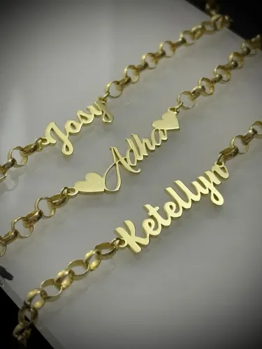 Corrente Personalizada com Nome - Acabamento Premium e Sofisticado