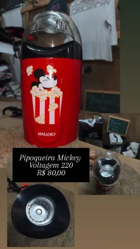 Pipoqueira Mickey Mallory Voltagem 220v.