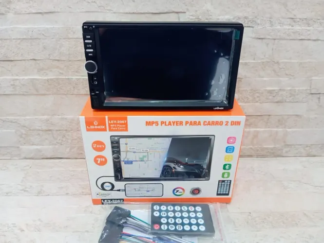Multimídia Lehmox Bluetooth Mp5 2 Din 7 Polegadas