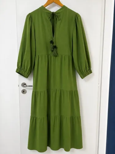 Vestido verde oliva Farm