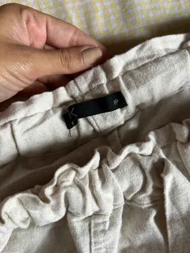 Calça de Linho Bege | Tam. Pp Bege
