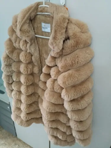 Jaqueta casaco PUFFER peluciado - zíper - excelente estado