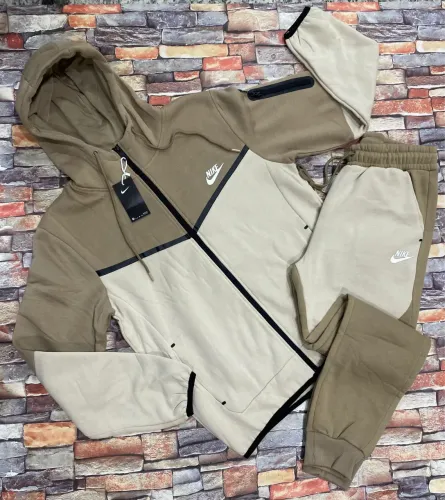 Conjunto de frio masculino bege Nike P ao GG