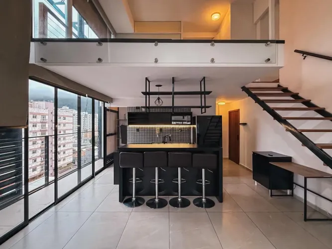 Flat com 1 dormitório, 82 m² - venda por R$ 419.000,00 ou aluguel por R$ 2.823,67/mês - Sã