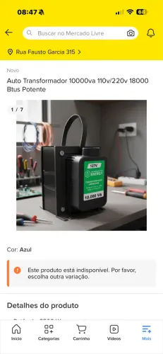 Transformador 110/220v 10.000kva
