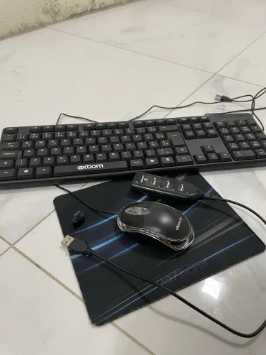Kit gamer teclado,mouse hub acompanha uma adaptador otg micro usb (V8) para USB fêmea