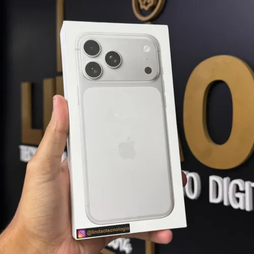 LOJA FÍSICA.IPHONE 17 PRO 256GB PRATA LACRADO COM NOTA FISCAL NO SEU NOME 