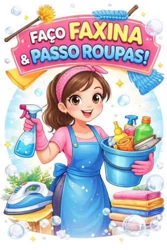 Faço faxina e passo roupas 