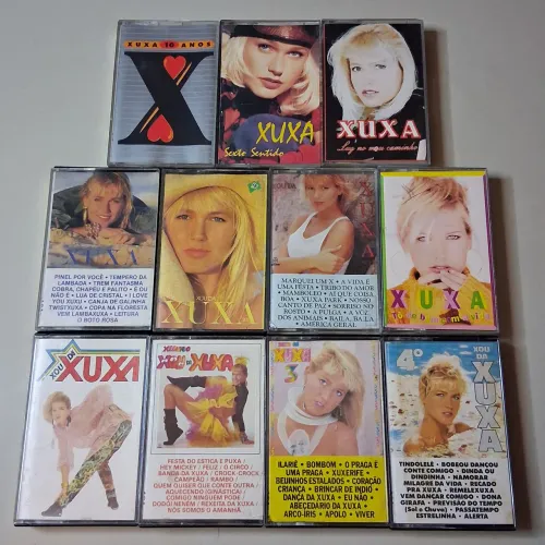 Fita Cassete k7 Xou da Xuxa / 10 Anos / Sexto sentido / Luz no meu caminho / To de bem ...