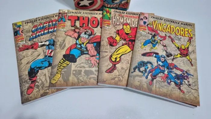 Coleção Histórica Marvel - Vol. 1 a 4 com Box
