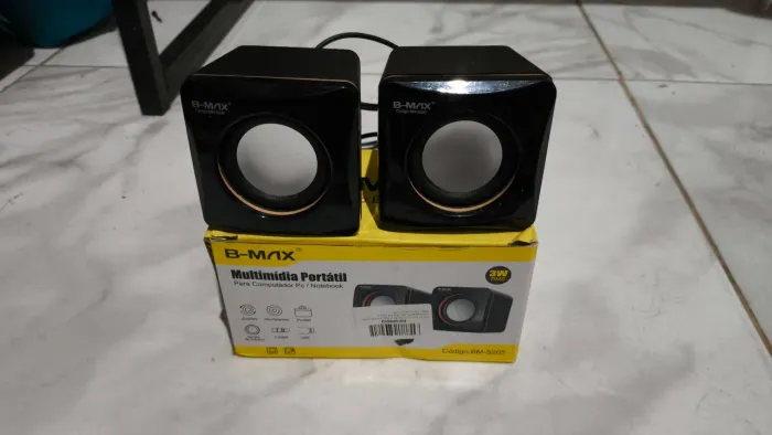 Mini Caixa de Som + 2 Fans Revenger Black