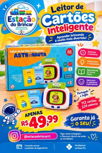Leitor de Cartões inteligente Astronauta