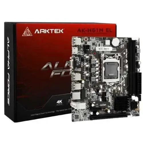 Placa-mãe ARKTEK AK-H61M EL Socket LGA 1155 - Excelente para Upgrade