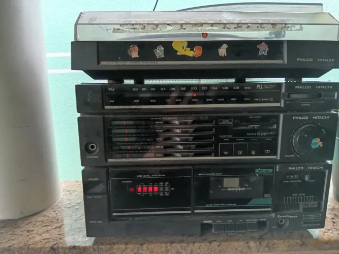 Som 3x1 philco hitachi