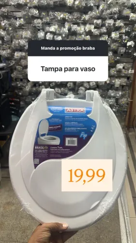 Assento Sanitário Astra Pop Branco | Universal | Novo e Pronta Entreg