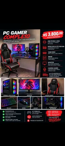 PC GAMER COMPLETO MUITO NOVO 