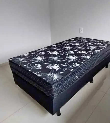 Cama box solteiro base e colchão