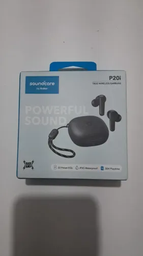 Fone anker soundcore P20i cor preto