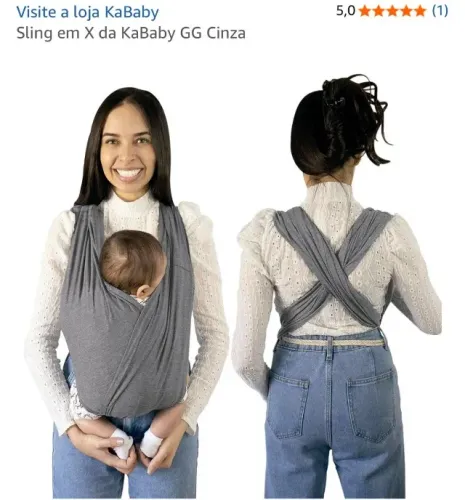 SLING CANGURU KABABY CINZA
