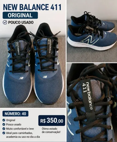 Vendo um Tênis da New Balance Original pouco usado R$ 350